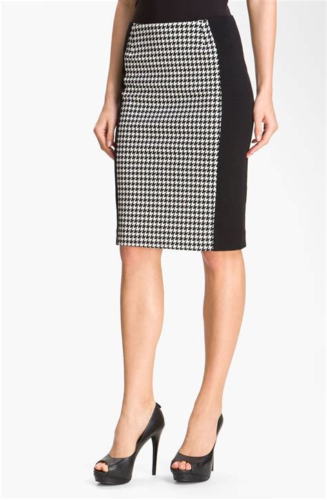 michael kors plus pencil skirt|Michael Kors white denim skirt.